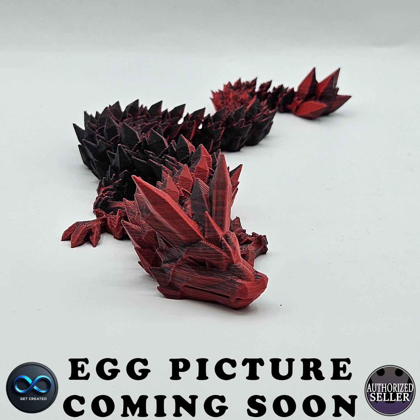 Crystal Dragon And Dragon Scale Egg - Medium