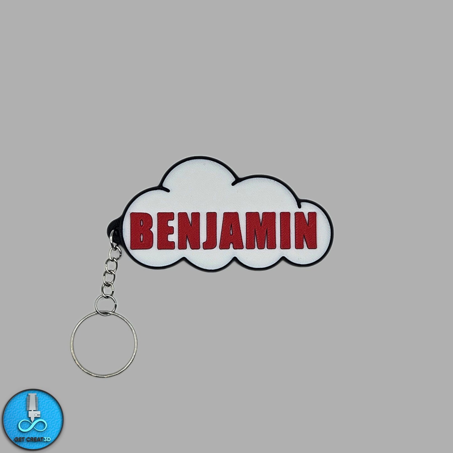 Personalised Cloud Name Tag / Keychain