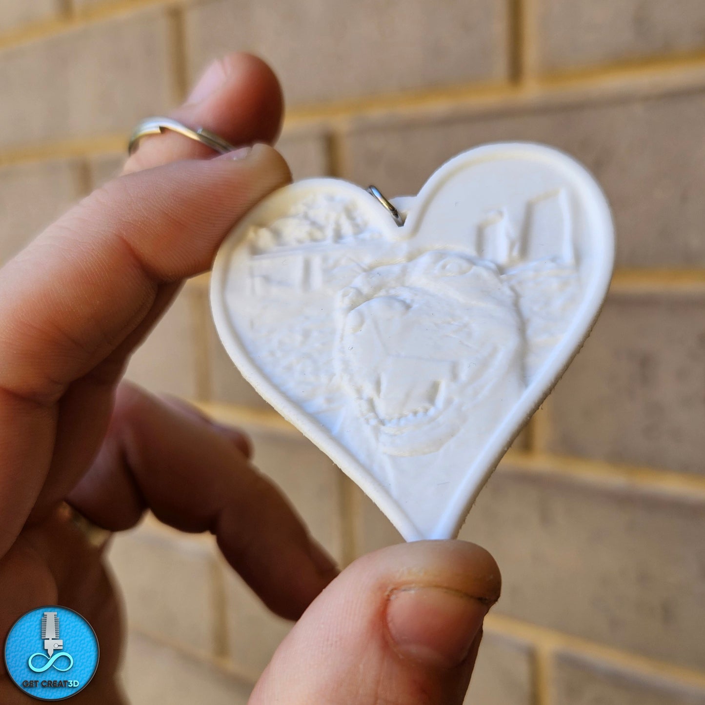 Radiant Love: Personalised Heart Lithophane Keychain